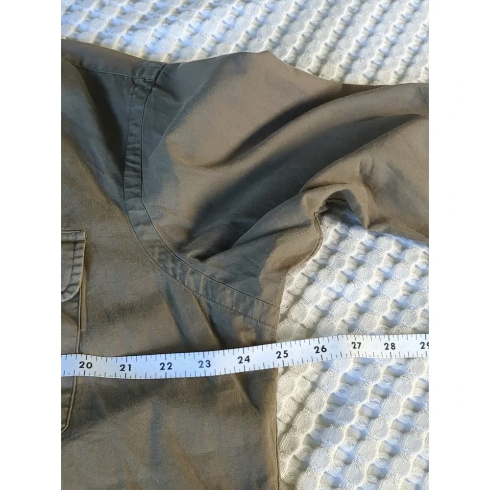 NWT VTG Polo Ralph Lauren Classic Military Green Long Sleeve Button Down Sz XL